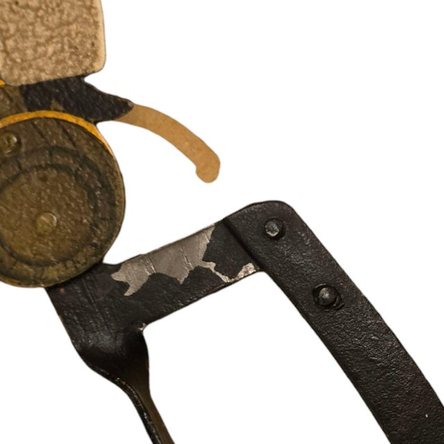 1980s Signal Sailor Metal Folk Art Sculpture Home Decor Balance Toy Beach House For Sale - Image 9 of 12