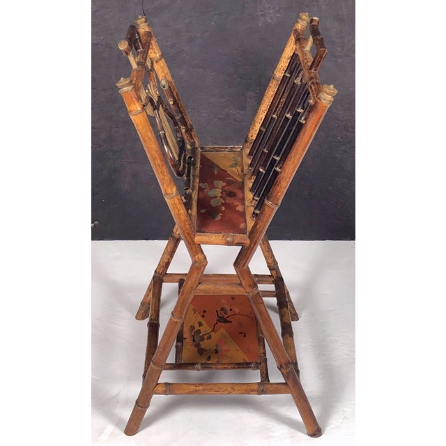 English Bamboo Canterbury Music Rack or Magazine Stand For Sale - Image 12 of 13