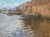 Listed UK artist Julie Dunster’s contemporary impressionist painting. “Winter on Exeter Quay”. Signed on recto and en...