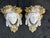 This pair of concrete and painted wall ornaments are stunning. Probably from France originally, they have a patina that...
