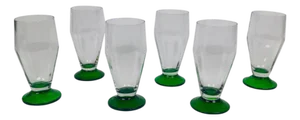 Hand Blown Beer Glasses, 1920s, Set of 6