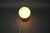 Gold Mid-Century Czech Opaline Glass Globe Table Lamp by Pokrok Žilina, 1960s For Sale - Image 8 of 9
