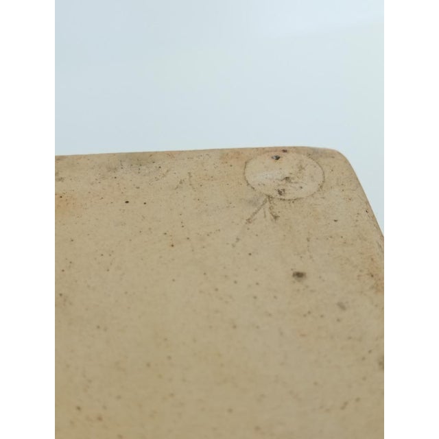 Blue Cubic Vase in Glazed Ceramic, 1970s For Sale - Image 8 of 14