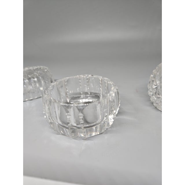 1970s Vintage Glass Salt Cellars For Sale - Image 5 of 5