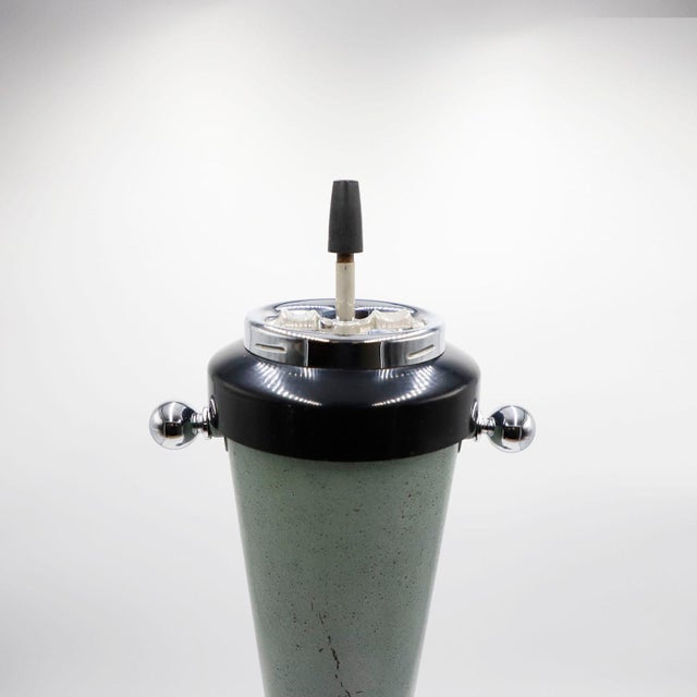 Mid-Century Modern Rare Vintage Standing and Articulated Ashtray Ashstand For Sale - Image 3 of 4