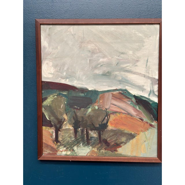 S. Hagman, Four Trees, 1979, Oil on Canvas, Framed For Sale - Image 16 of 18