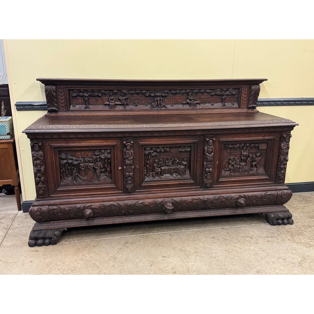 Neo-Renaissance Credenza, 1930 For Sale - Image 11 of 11