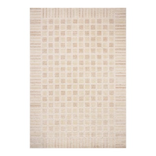 Chris Loves Julia x Loloi Calvin Bone / Natural 2'-3" x 3'-10" Accent Rug For Sale