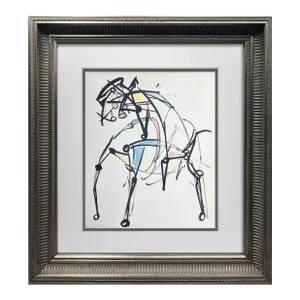 Marino Marini Ltd Edition Lithographs "Construction of Horse" W/Frame Included