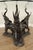 Contemporary Glass Top Bronze Elephants Center Table For Sale - Image 10 of 12