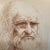 Leonardo Da Vinci Antique Framed - Early 20th Century Graphite Drawing Self Portrait For Sale - Image 9 of 12