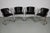 Brown Leather Dining Chairs, 1970s, Set of 4, in Good conditions. Designed 1970 to 1979