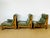 Vintage Scandinavian Modular Sofa in Green Leather and Oak, 1960s, Set of 3 For Sale - Image 6 of 18