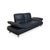 Modern Blue Leather Rivoli Two-Seater Sofa with Manual Function from Koinor For Sale - Image 3 of 18