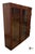 Wood Vintage Lane Staccato Collection Brutalist Style Mahogany Bookcase / Storage Cabinet For Sale - Image 7 of 10