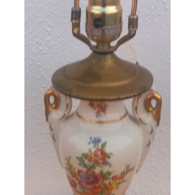 Early 20th Century Baroque Ceramic Vase Body Table Lamp For Sale In Washington DC - Image 6 of 9