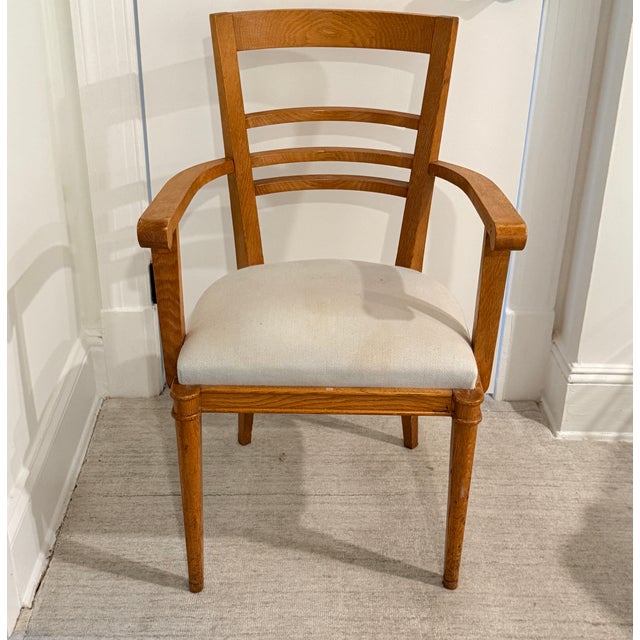 Art Deco Arm Chair A handsome, sculptural chair that is perfectly proportioned for living room use or as an office chair....