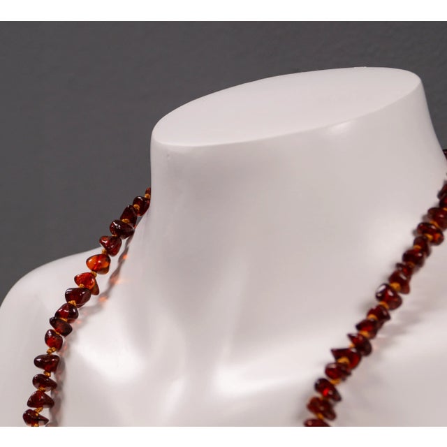 Goldenrod Vintage Gemstone Amber Necklace, 1960s For Sale - Image 8 of 14