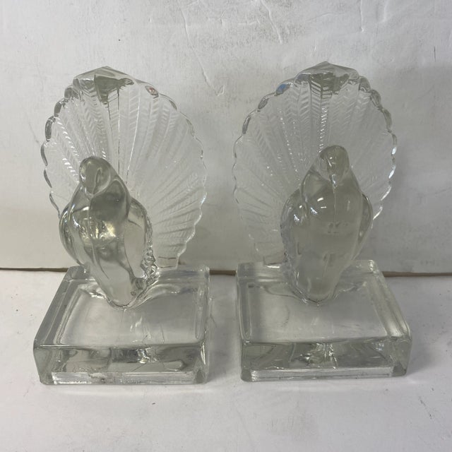 Glass 1970s Glass Turkey Bookends - a Pair For Sale - Image 7 of 7
