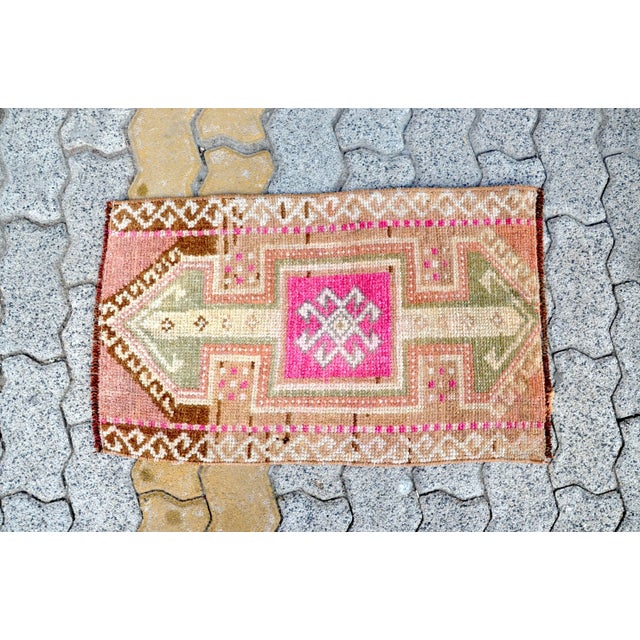 1960s Vintage Wool Rug For Sale - Image 6 of 6