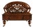 19th Century English Victorian Carved Wooden Magazine Rack For Sale