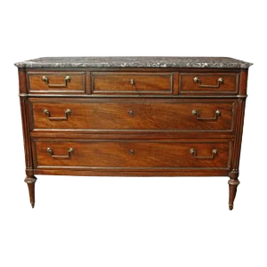 Circa 1780 French Louis XVI Period Marble Top Commode