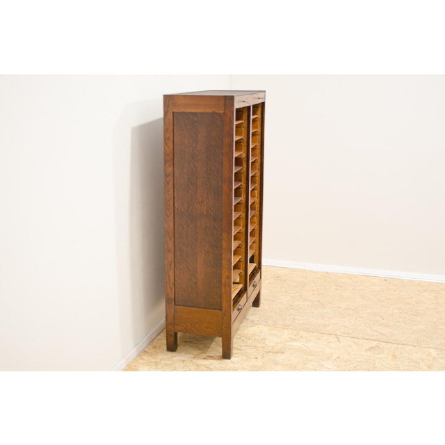 Brown Modernist Roller Blind Cabinet, Czechoslovakia, 1930s For Sale - Image 8 of 18