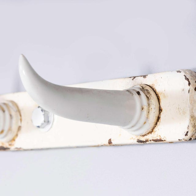 19th Century French Original Cast Iron Butchers Hooks – Long Hook Rack. Stunning original rack from a French butcher –...