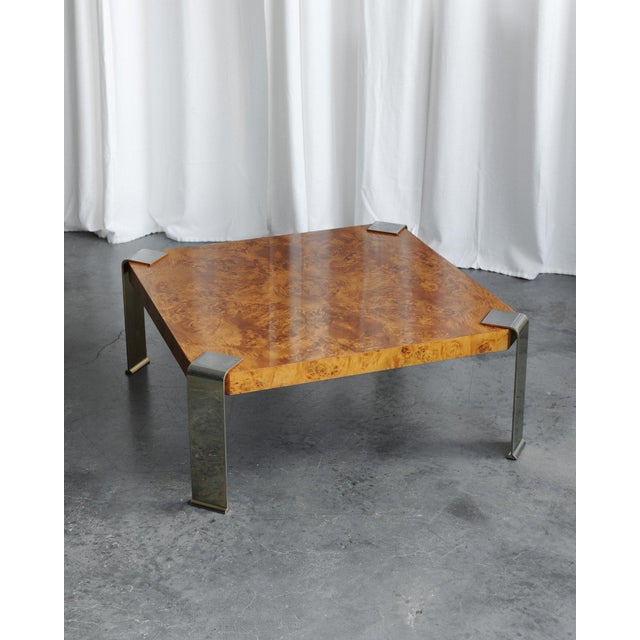 Wood Vintage Italian Coffee Table by Milo Baughman, 1970s For Sale - Image 7 of 7