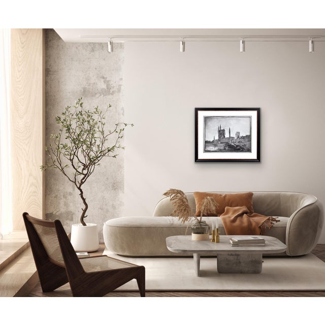 Leopold Halvoet, World War 1 Ww1 Trench Art, Belgian Soldier, Arras, France, 1915, Charcoal & Paper, Framed For Sale - Image 16 of 18