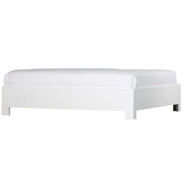 White Liam Platform Bed Twin - White For Sale - Image 8 of 12