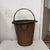 Wood Vintage Tall Wicker Basket, Carved Shell Embellishment, Kindling, Planter, Etc. For Sale - Image 7 of 7