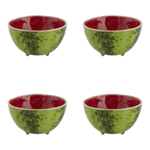 Bordallo Pinheiro Watermelon Bowls, 16 oz, Set of 4