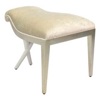 Christopher Guy Ferragamo Crossed Leg Vanity Stool For Sale
