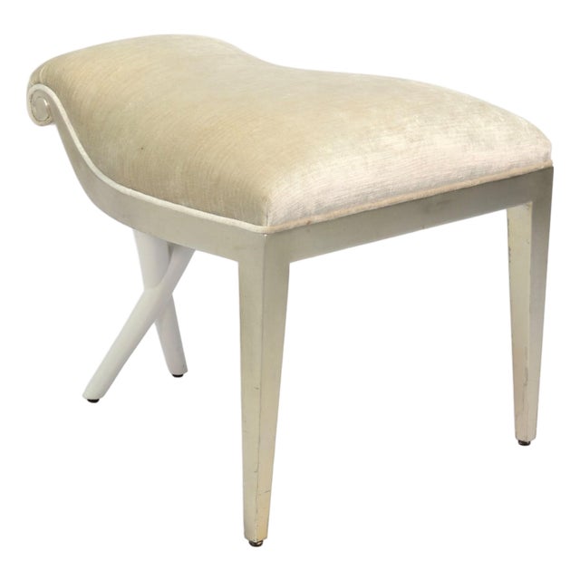 Christopher Guy Ferragamo Crossed Leg Vanity Stool For Sale