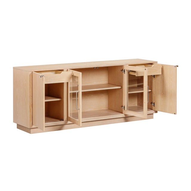 Wood Marlow Natural Wood Console For Sale - Image 7 of 9