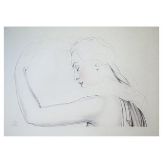 After Walter Sauer, Étude Pour Tendresse, 1930, Offset Print For Sale