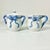 Fitz and Floyd 1980s Vintage Chippendale Hollywood Regency French Blue Ribbon & Bow Creamer and Covered Sugar Bowl - 2 Piece Set, After Fitz & Floyd For Sale - Image 4 of 13