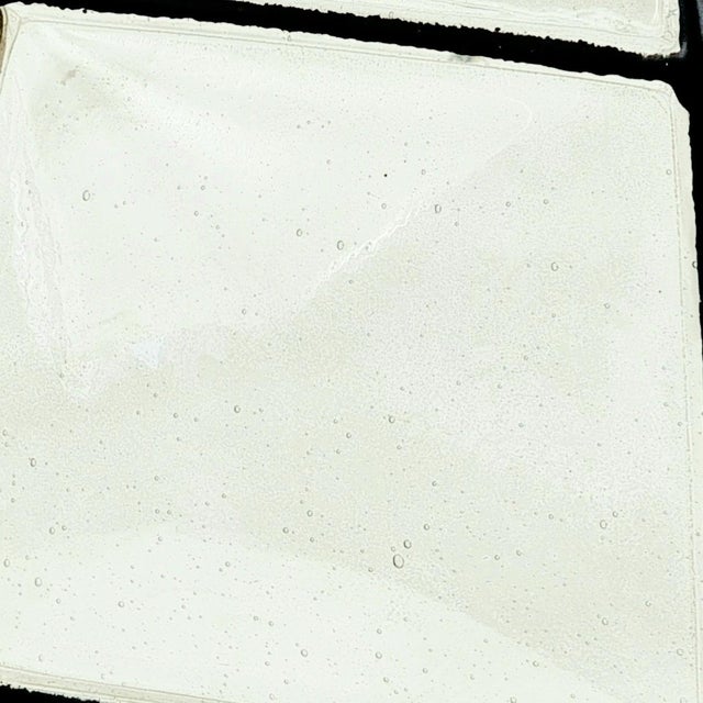 Mid-Century Glass and Metal Flush Mount from Limburg, Germany, 1960s For Sale - Image 4 of 12