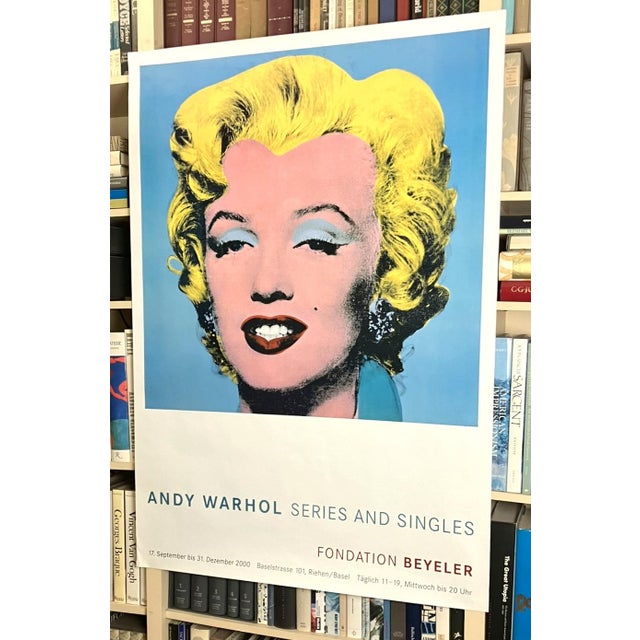 Paper Andy Warhol Shot Blue Marilyn Original Large Swiss Exhibition Poster For Sale - Image 7 of 10