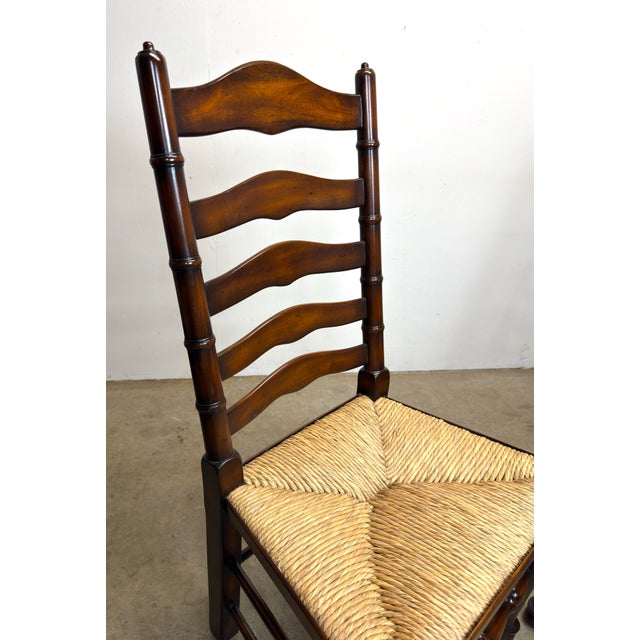 Wood Set of 6 Theodore Alexander Castle Bromwich English Style Dining Room Chairs For Sale - Image 7 of 12