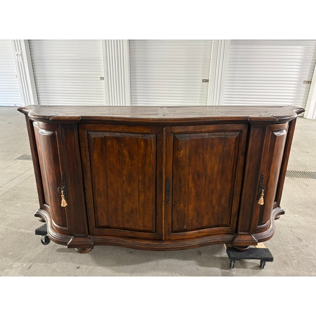 French Country Country French Oak Sideboard or Buffet With Lots of Storage, Mid 20th Century For Sale - Image 3 of 9