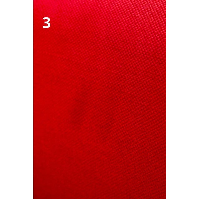 Red Chairs with Wheels, Set of 4 For Sale - Image 15 of 18