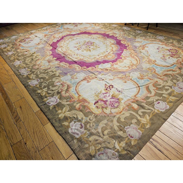 Mid 19th Century Aubusson 1310 For Sale - Image 5 of 15