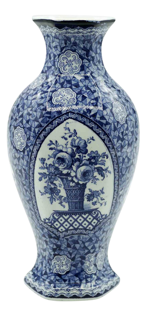 Blue Ceramic Vase, 19th Century