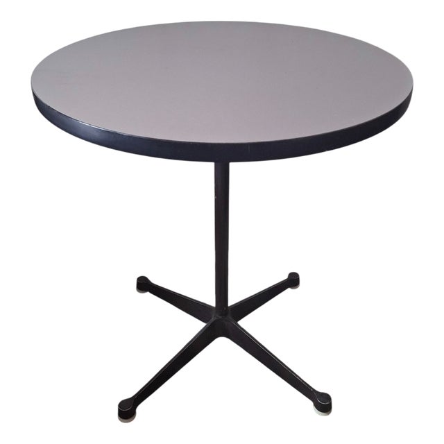 Contract Base Circular Bistro Table by Eames for Herman Miller, 1970s For Sale