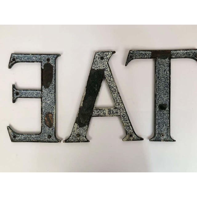 Antique Circa 1910 Bronze And Glass Store Sign Letters From London Chairish