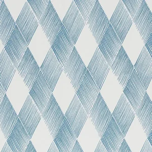 Schumacher Fetlock Fabric in Blue