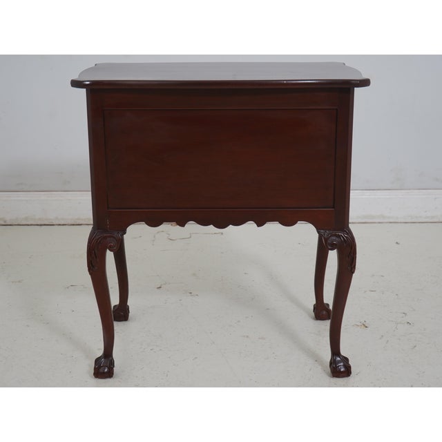 Lexington Mahogany 4 Drawer Custom Lowboy For Sale - Image 16 of 18