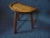 Mid Century Modern Walnut Tri Leg Stool For Sale In Philadelphia - Image 6 of 7